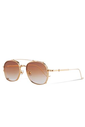 ROYAL EYEWEAR RE31477 GOLD KAHVERENGİ UNISEX GÜNEŞ GÖZLÜĞÜ