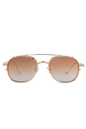 ROYAL EYEWEAR RE31477 GOLD KAHVERENGİ UNISEX GÜNEŞ GÖZLÜĞÜ