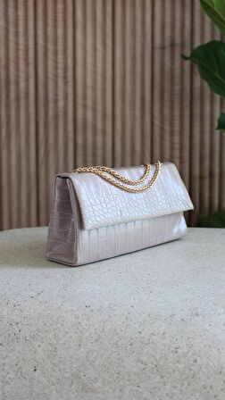 Vizon Desenli Çapraz Askılı Ve Omuz Çantası Lotus