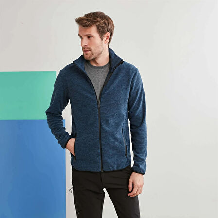 Exuma Tam Fermuarlı Erkek Sweatshirt