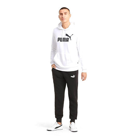 Puma Ess Big Logo Hoodie Erkek Sweatshirt Puma White - 58668802