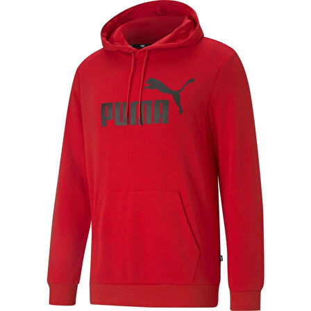 Puma Ess Big Logo Hoodie Erkek Sweatshirt High Risk Red - 58668811