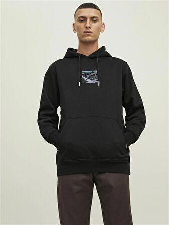 Jack&Jones Jcohıkıng Sweat Hood Erkek Sweatshirt 12216305