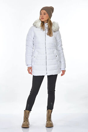 Only Onlnewcamılla Quılt Fur Hood Coat Cc Otw Kadın Mont 15304765