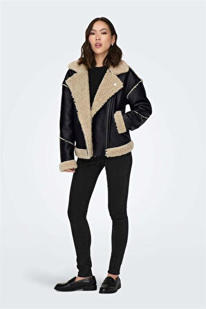 Only Onlwılma Faux Leath Sherpa Mont  15293010