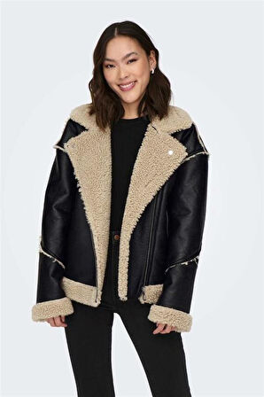 Only Onlwılma Faux Leath Sherpa Mont  15293010