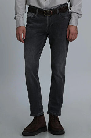 Lufian Mason Smart  Erkek Regular Fit Koyu Gri Pantolon