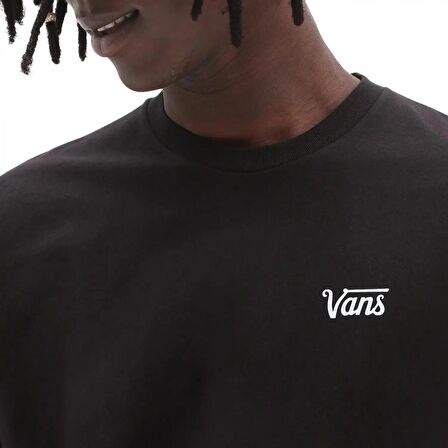 Vans Mini Script Tee-B Erkek T-Shirt VN0A7Y3SBLK1