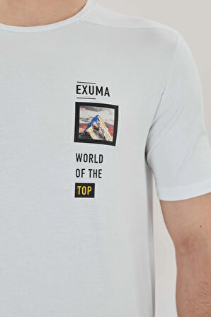 Exuma Baskılı Basing Unisex Tişört