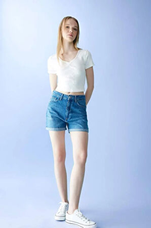 Defacto Coool Fitted Fitilli Kaşkorse Kısa Kollu Tişört C6920AX