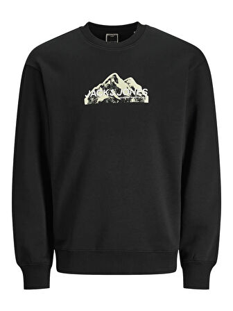 Jack&Jones Jcomountaın Logo Erkek Sweatshirt