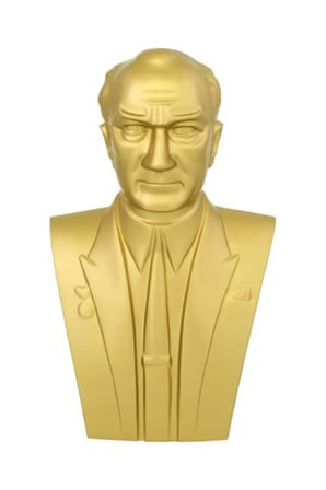 Atatürk Büstü (60cm Fiber)+ Kaide (100cm) İlkokul Modeli