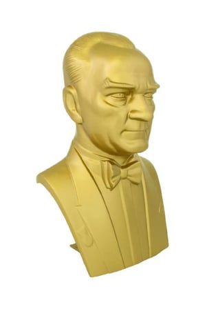 Atatürk Büstü (80cm Alüminyum)+ Kaide (120cm) Lise Modeli