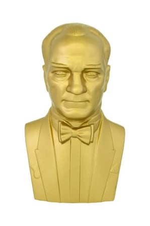 Atatürk Büstü (80cm Fiber)+ Kaide (120cm)+ Alt tabla Lise Modeli