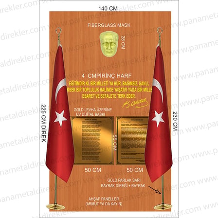 Atatürk Köşesi Seti Poz Model 06