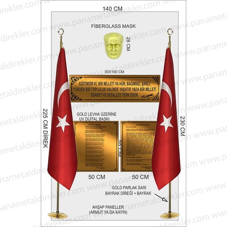 Atatürk Köşesi Seti Poz Model 05