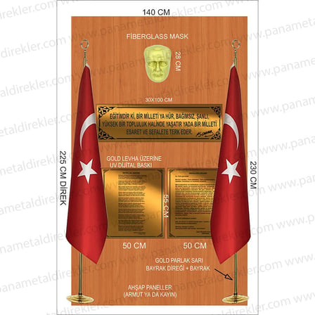 Atatürk Köşesi Seti Poz Model 05