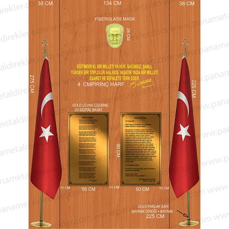 Atatürk Köşesi Seti Poz Model 04