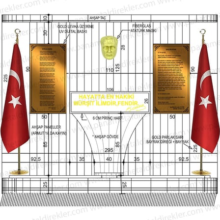 Atatürk Köşesi Seti Poz Model 02