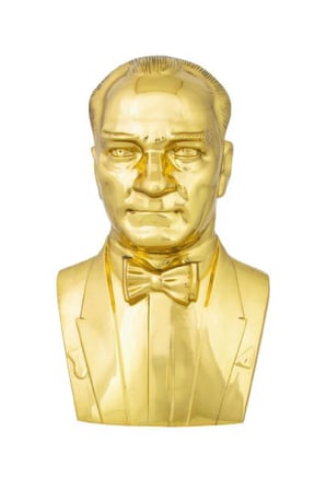Atatürk Büstü (80cm Pirinç)+ Kaide (120cm)+ Alt Tabla Lise Modeli