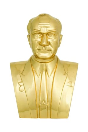 Atatürk Büstü (55cm Pirinç)+ Kaide (100cm)+ Alt Tabla İlkokul Modeli
