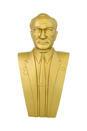 Atatürk Büstü (70cm Alüminyum)+ Kaide (100cm)+ Alt Tabla İlkokul Modeli