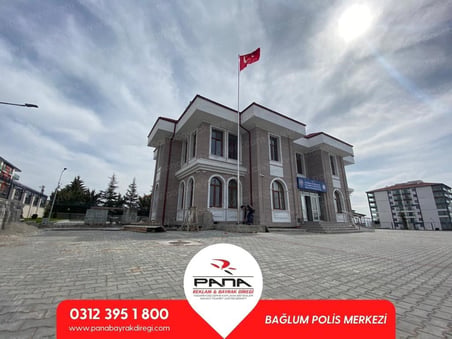 11 Metre İnox 304 Kalite Paslanmaz Krom Çelik Profesyonel Bayrak Direği