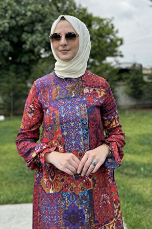 Nehir Elbise Kırmızı