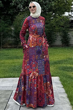 Nehir Elbise Kırmızı