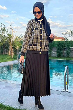 Dilan Simli Yeşil Ceket