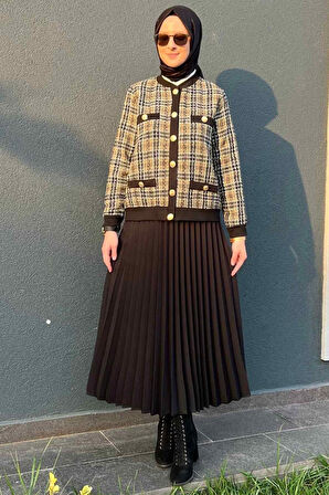 Dilan Simli Yeşil Ceket