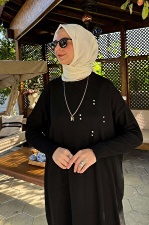 Melda Triko Tunik Siyah