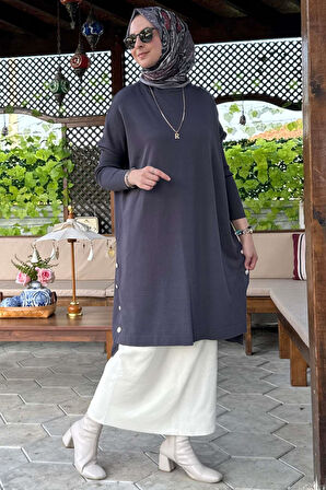 Sevda Triko Tunik Antrasit