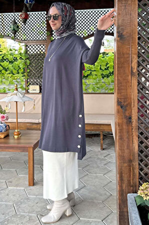 Sevda Triko Tunik Antrasit