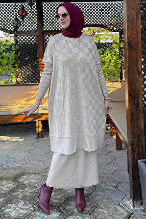 Arzu Triko Tunik Taş