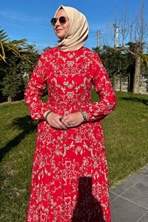 Hürrem Elbise Kırmızı