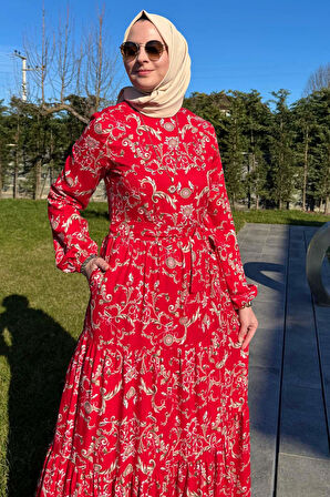 Hürrem Elbise Kırmızı