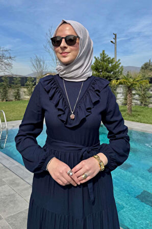 Jale Elbise Lacivert