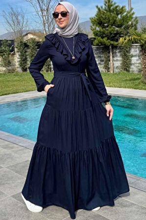 Jale Elbise Lacivert