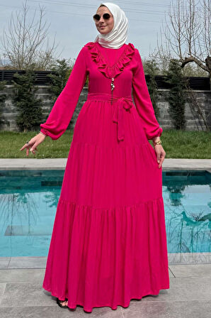 Jale Elbise Pembe