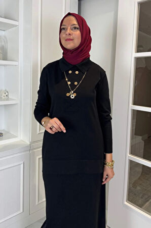 Sare Triko Takım Siyah