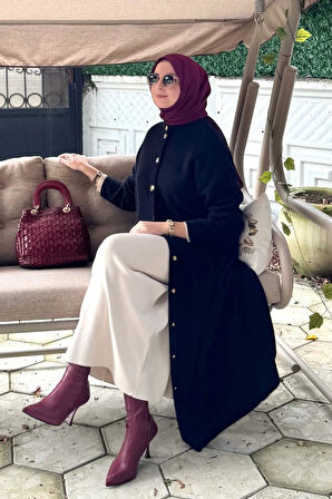 Yakut Angora Triko Kap Siyah