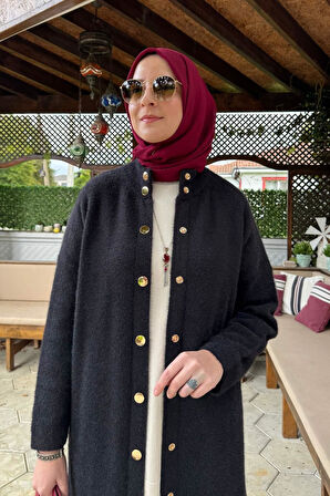 Yakut Angora Triko Kap Siyah