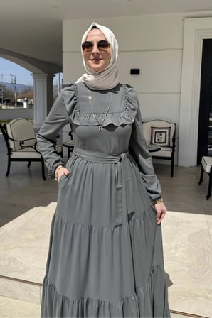 Bade Elbise Küf Yeşili