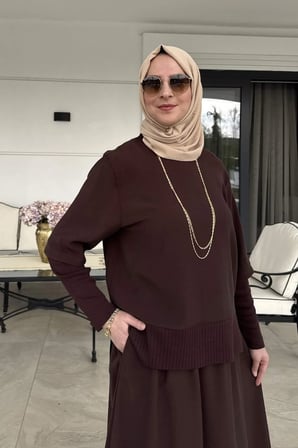 Ela Modal Takım Kahve