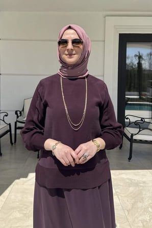 İpek Modal Takım Mürdüm