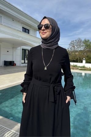 Irmak Elbise Siyah