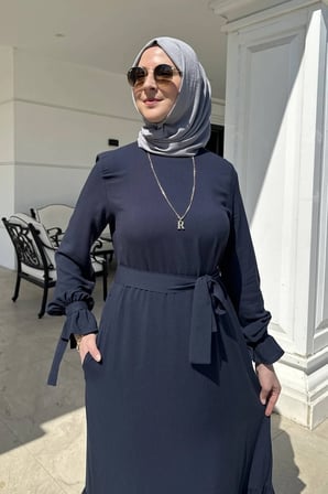 Irmak Elbise Lacivert