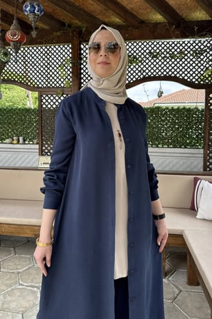 Başak Pantolonlu Takım Lacivert