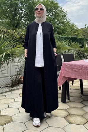Başak Pantolonlu Takım Siyah